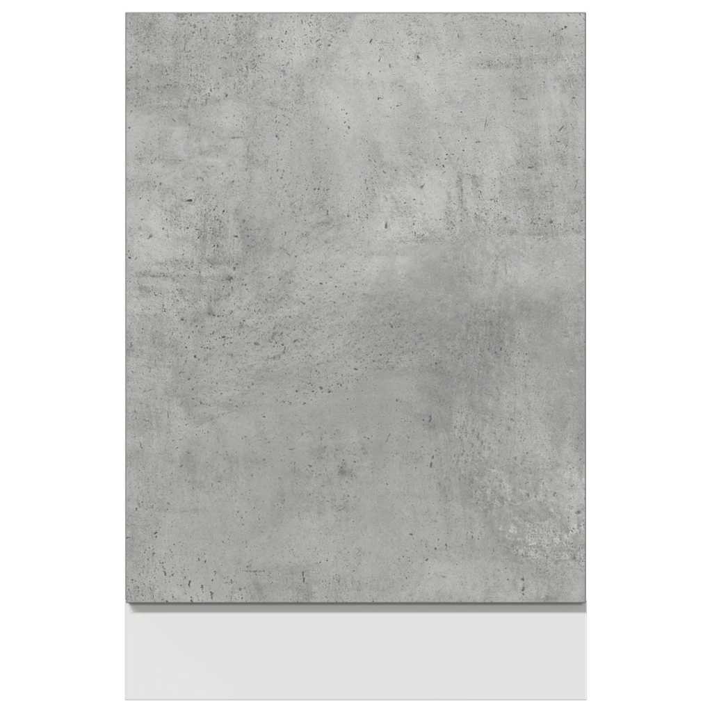vidaXL Panou frontal mașină spălat vase “Lyon”, gri beton, 45x3x67 cm