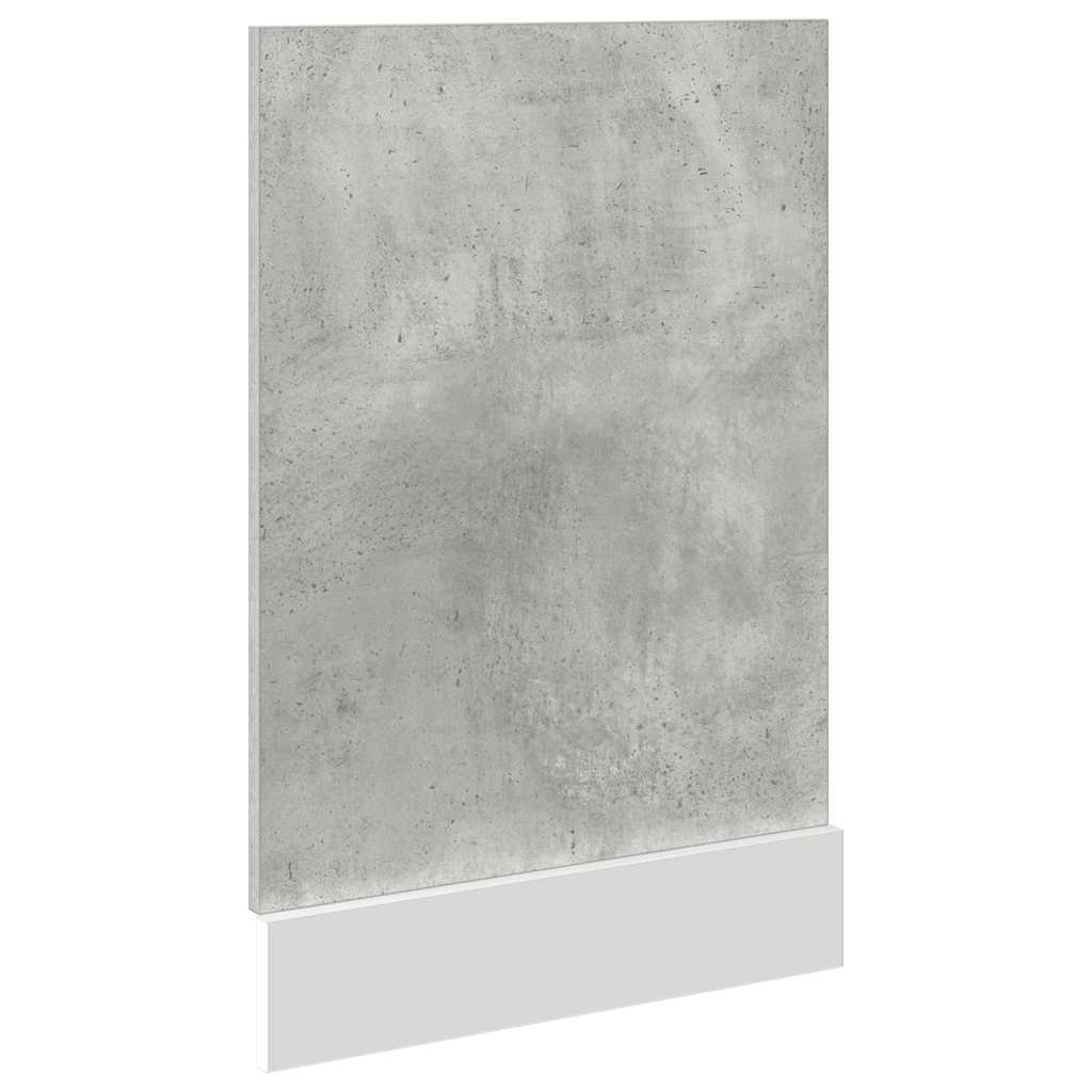 vidaXL Panou frontal mașină spălat vase “Lyon”, gri beton, 45x3x67 cm