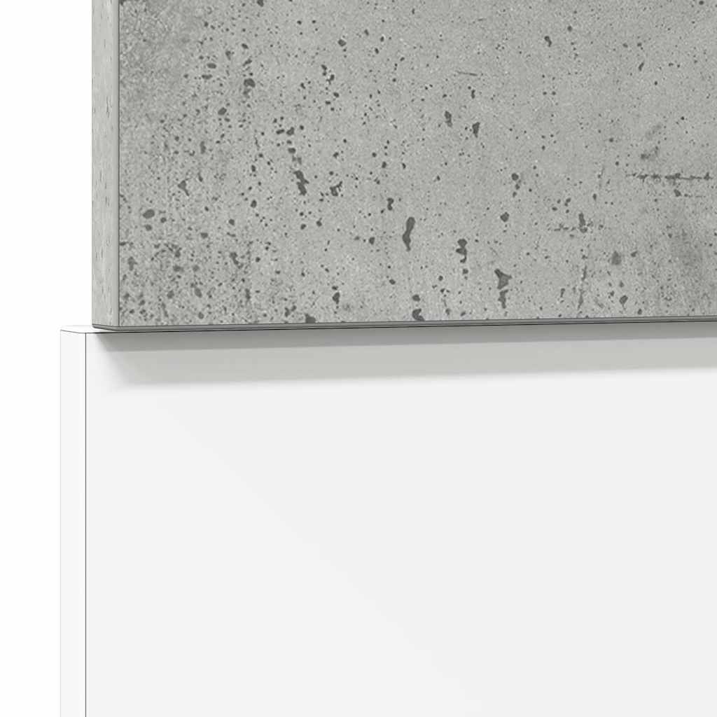 vidaXL Panou frontal mașină spălat vase “Lyon”, gri beton, 45x3x67 cm