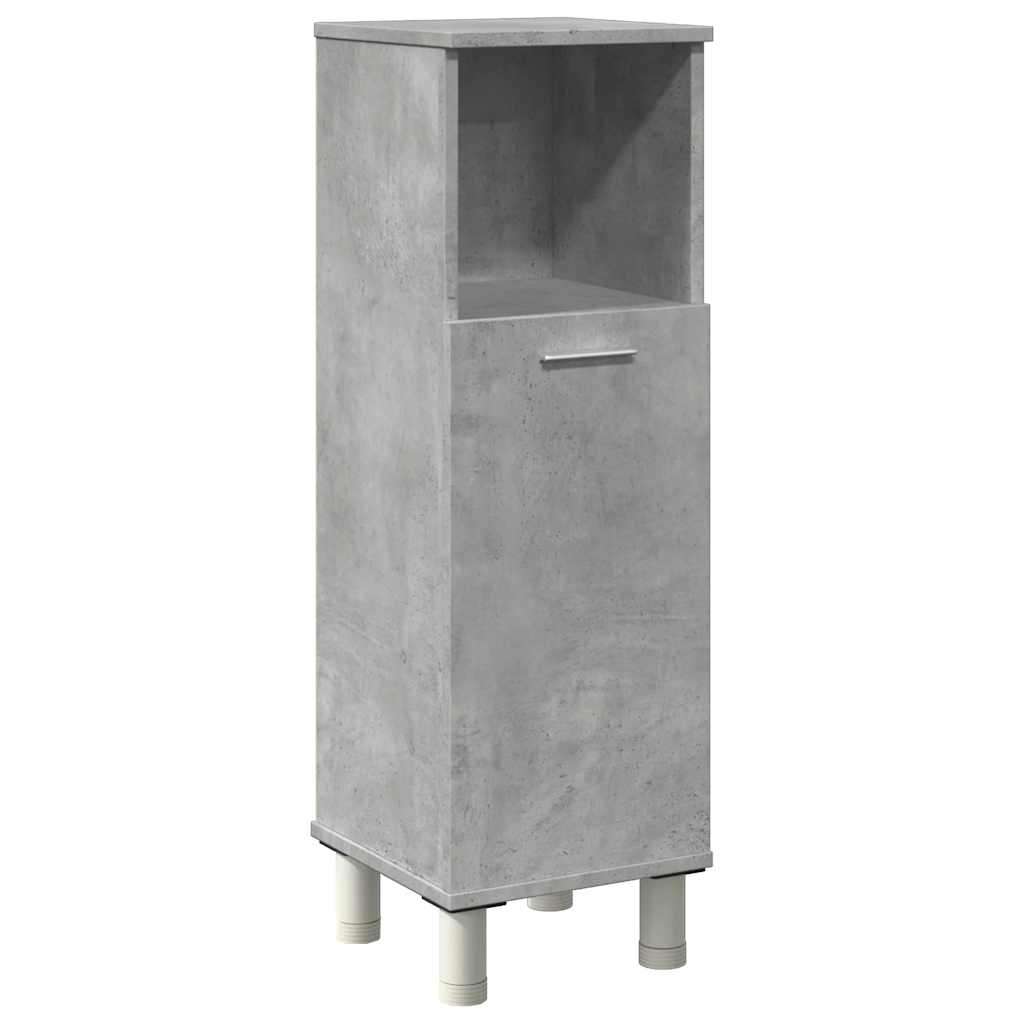vidaXL Dulap de baie, gri beton, 30 x 30 x 95 cm, PAL