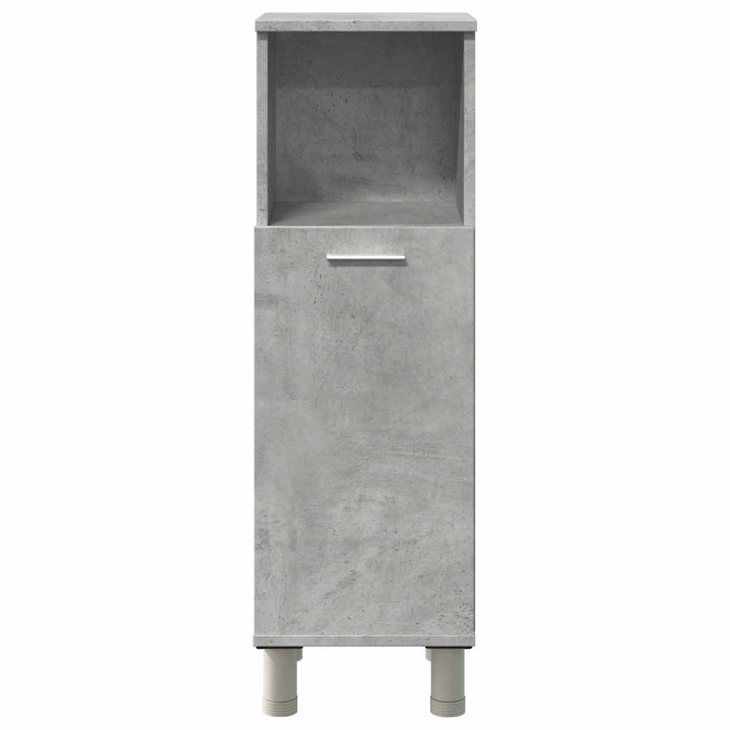 vidaXL Dulap de baie, gri beton, 30 x 30 x 95 cm, PAL