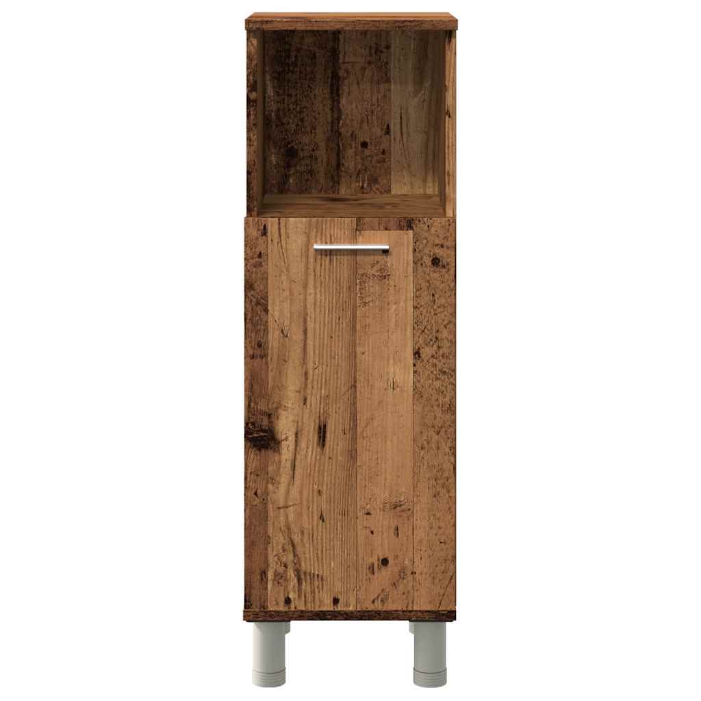 vidaXL Dulap de baie, lemn vechi, 30x30x95 cm, PAL