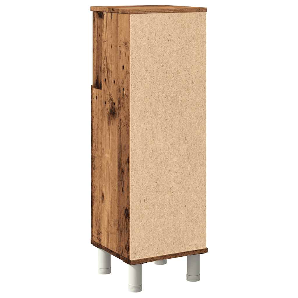 vidaXL Dulap de baie, lemn vechi, 30x30x95 cm, PAL