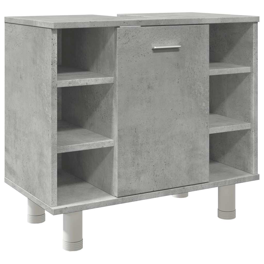 vidaXL Dulap de baie, gri beton, 60 x 32 x 53,5 cm, PAL