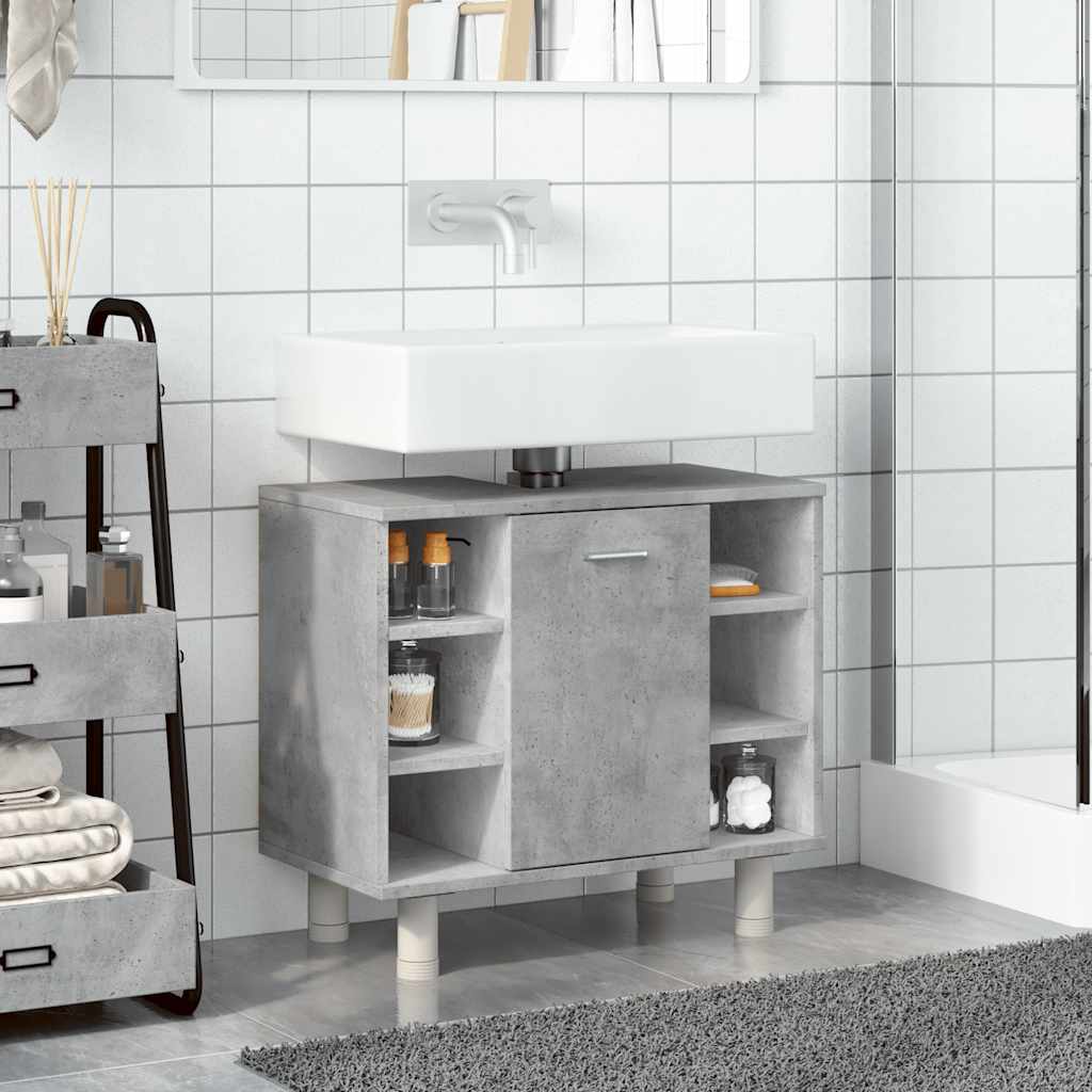 vidaXL Dulap de baie, gri beton, 60 x 32 x 53,5 cm, PAL