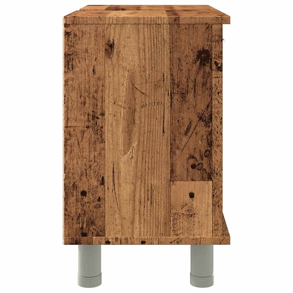vidaXL Dulap de baie, lemn vechi, 60x32x53,5 cm, PAL