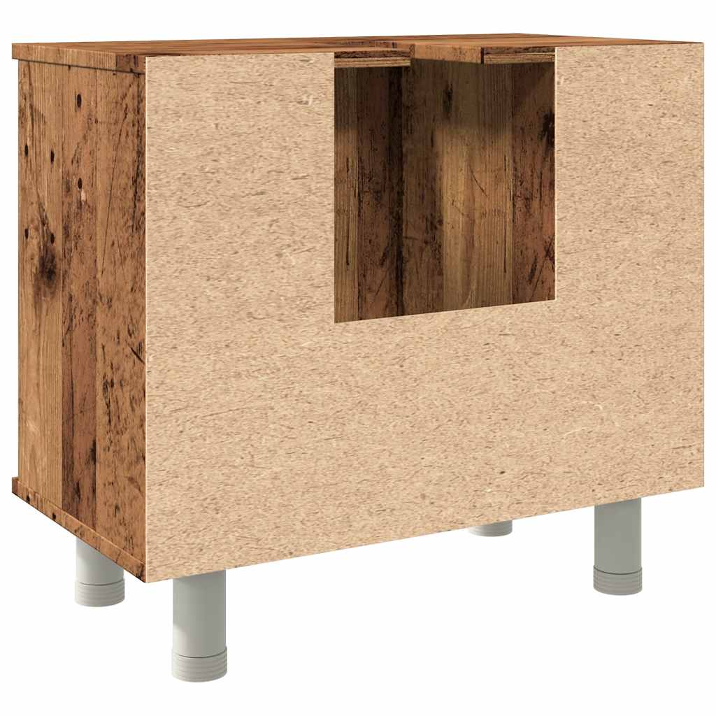 vidaXL Dulap de baie, lemn vechi, 60x32x53,5 cm, PAL