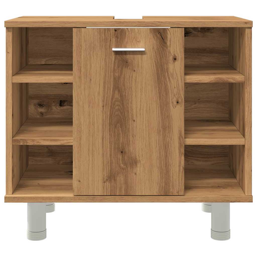 vidaXL Dulap pentru baie stejar artizanal, 60x32x53,5cm lemn prelucrat vidaXL Dulap pentru baie stejar artizanal, 60x32x53,5cm lemn prelucrat