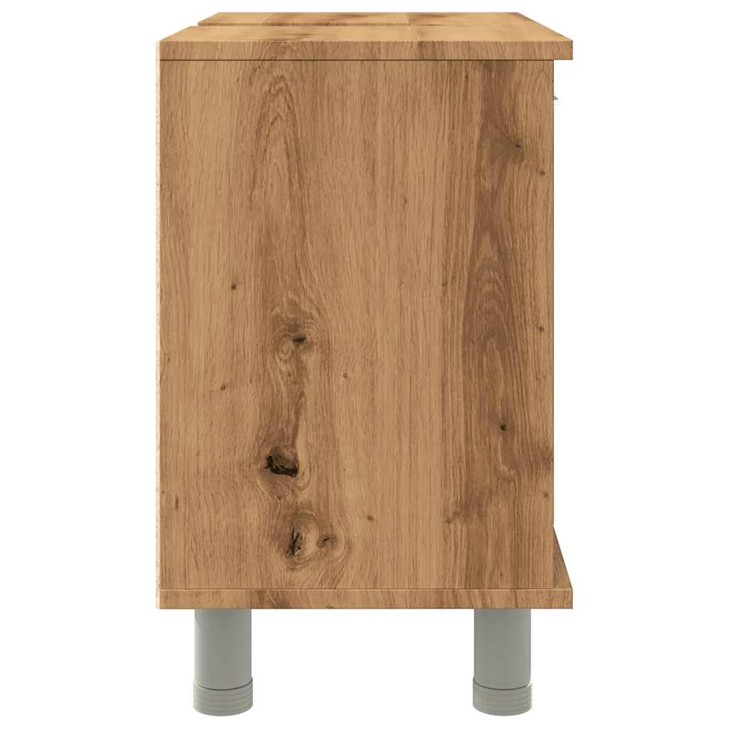 vidaXL Dulap pentru baie stejar artizanal, 60x32x53,5cm lemn prelucrat vidaXL Dulap pentru baie stejar artizanal, 60x32x53,5cm lemn prelucrat