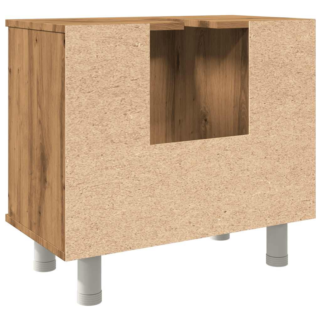 vidaXL Dulap pentru baie stejar artizanal, 60x32x53,5cm lemn prelucrat vidaXL Dulap pentru baie stejar artizanal, 60x32x53,5cm lemn prelucrat