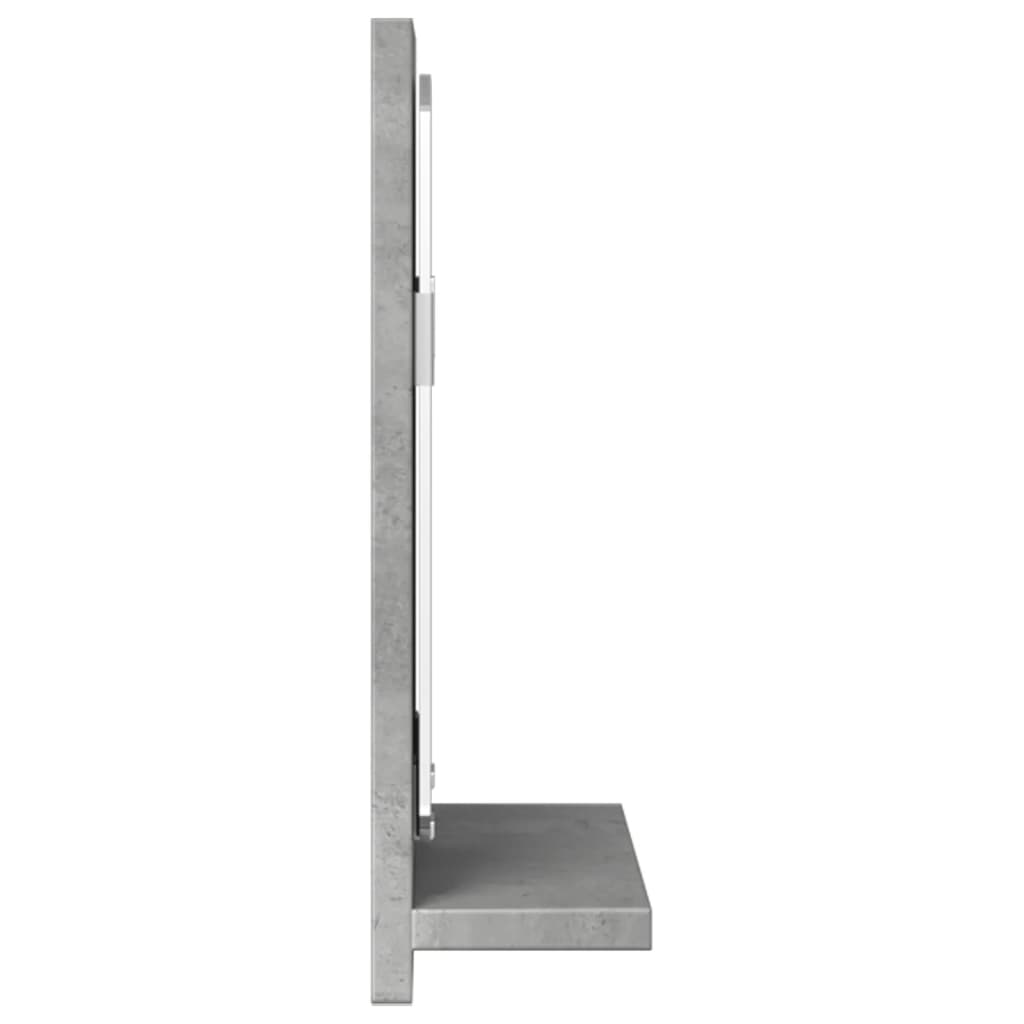 vidaXL Dulap baie cu oglindă, gri beton, 40x11x37 cm, lemn prelucrat vidaXL Dulap baie cu oglindă, gri beton, 40x11x37 cm, lemn prelucrat