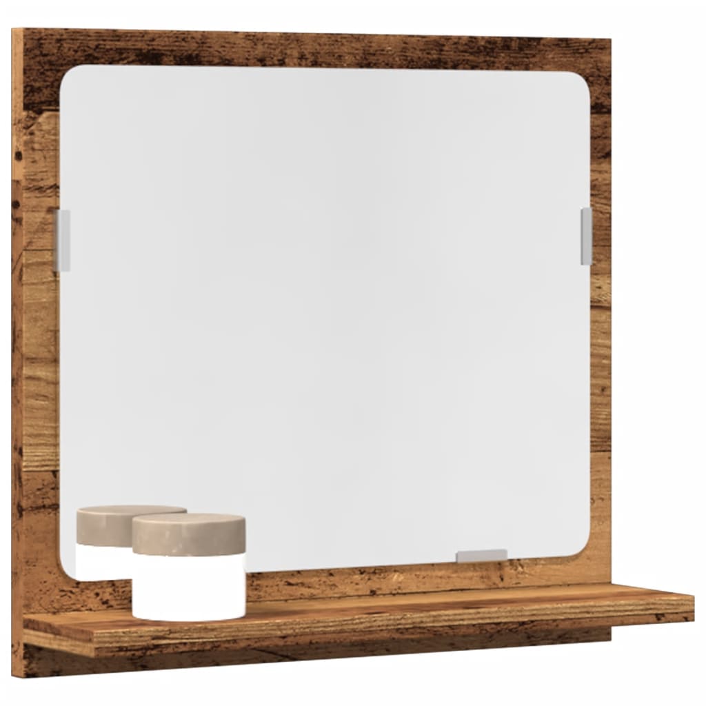 vidaXL Dulap baie cu oglindă, lemn vechi, 40x11x37 cm, lemn prelucrat vidaXL Dulap baie cu oglindă, lemn vechi, 40x11x37 cm, lemn prelucrat
