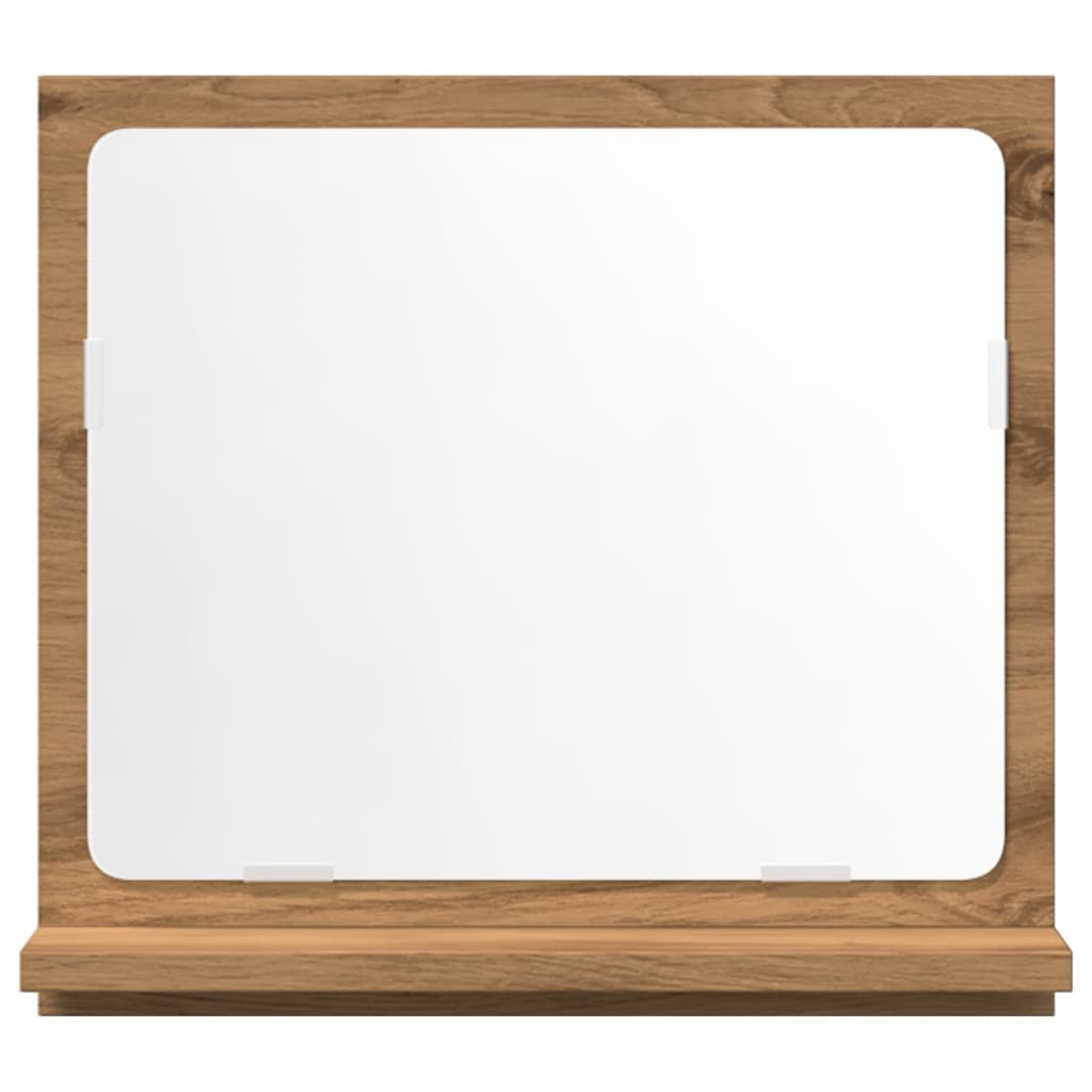 vidaXL Dulap baie cu oglindă stejar artizanal 40x11x37 cm, lemn vidaXL Dulap baie cu oglindă stejar artizanal 40x11x37 cm, lemn