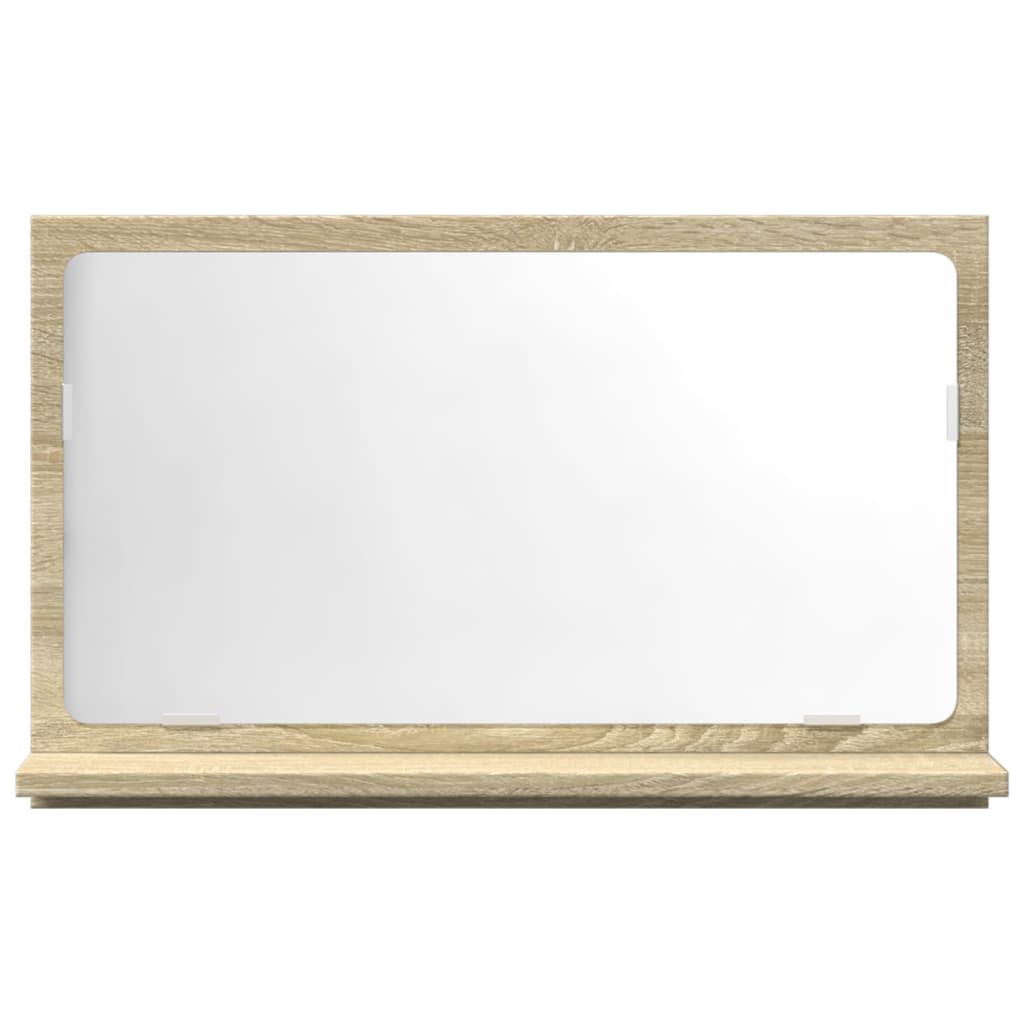 vidaXL Dulap baie cu oglindă stejar sonoma 60x11x37 cm lemn prelucrat vidaXL Dulap baie cu oglindă stejar sonoma 60x11x37 cm lemn prelucrat