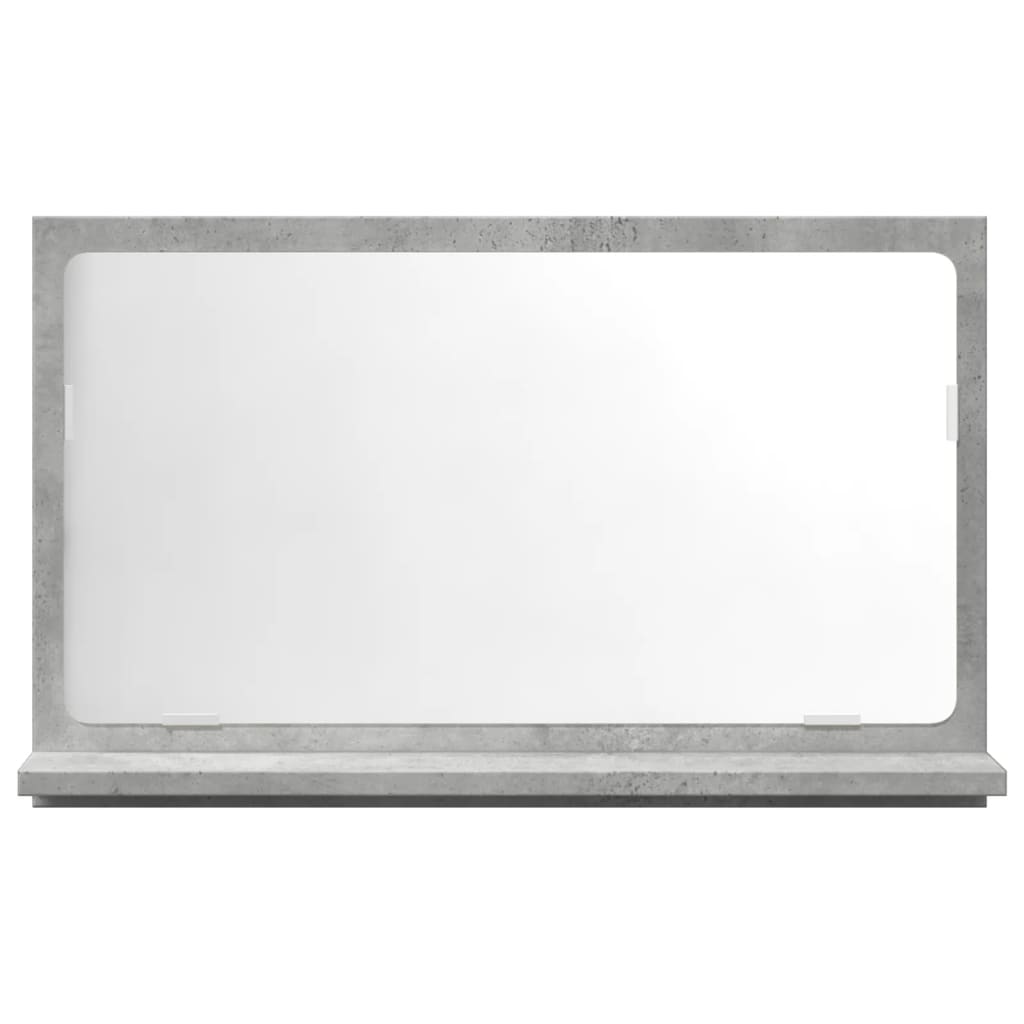 vidaXL Dulap baie cu oglindă, gri beton, 60x11x37 cm, lemn prelucrat vidaXL Dulap baie cu oglindă, gri beton, 60x11x37 cm, lemn prelucrat