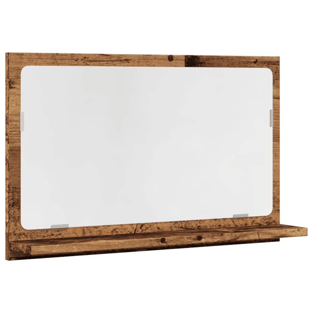 vidaXL Dulap baie cu oglindă, lemn vechi, 60x11x37 cm, lemn prelucrat vidaXL Dulap baie cu oglindă, lemn vechi, 60x11x37 cm, lemn prelucrat
