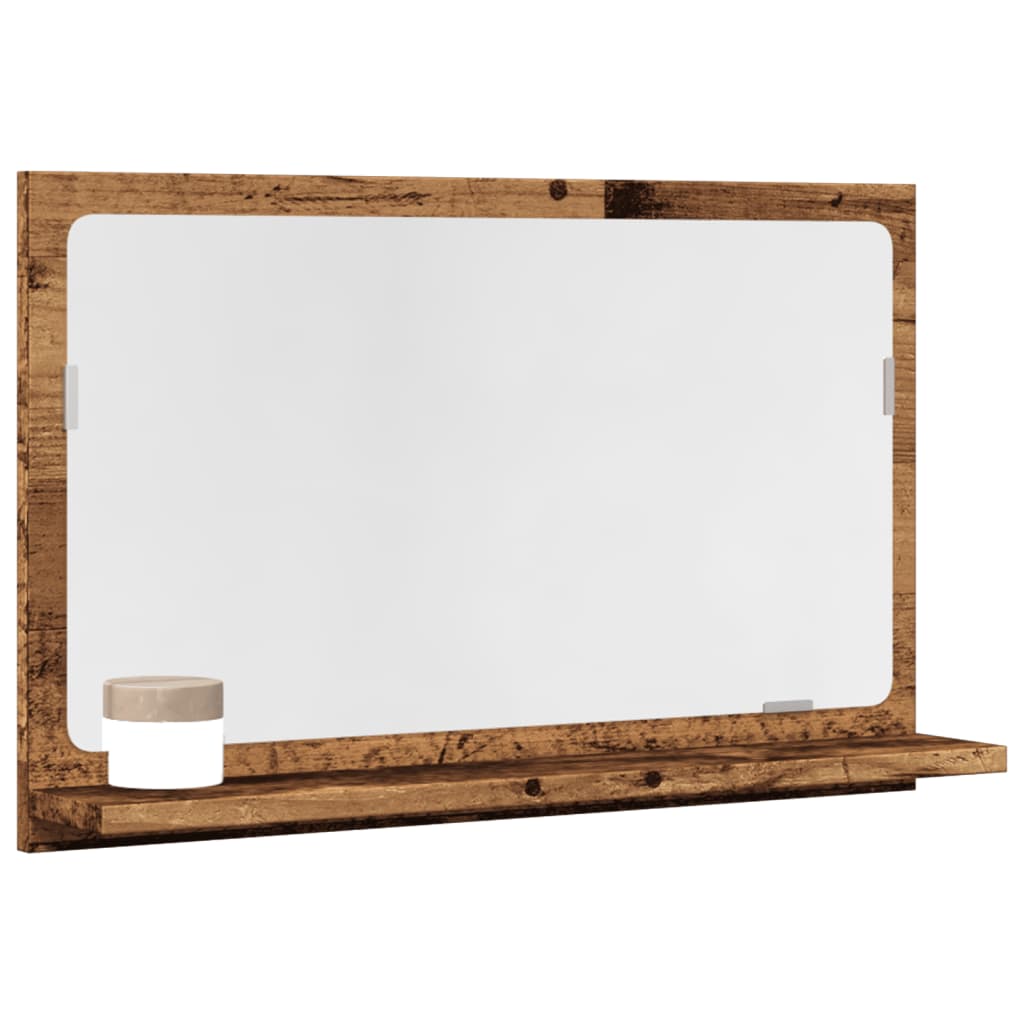 vidaXL Dulap baie cu oglindă, lemn vechi, 60x11x37 cm, lemn prelucrat vidaXL Dulap baie cu oglindă, lemn vechi, 60x11x37 cm, lemn prelucrat