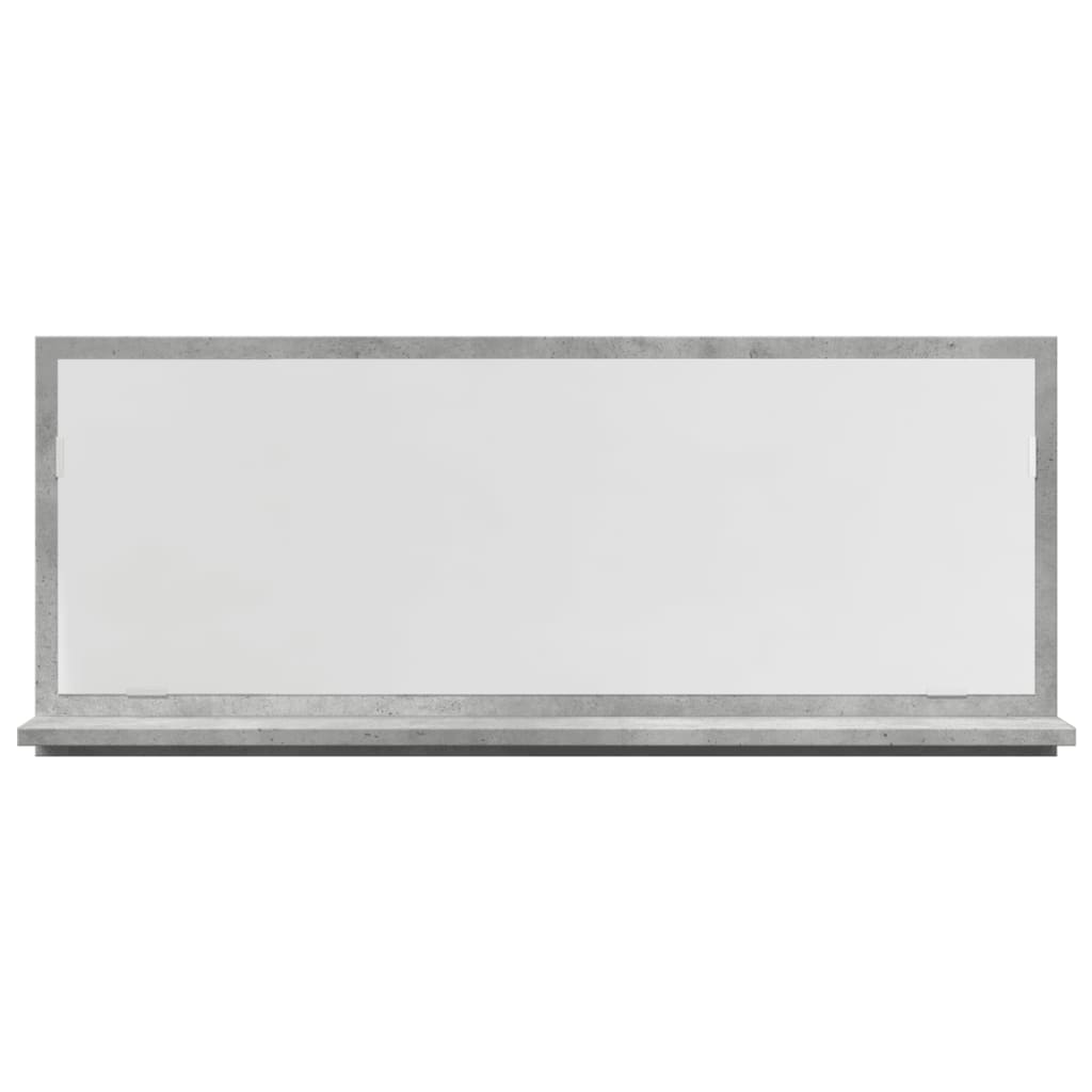 vidaXL Dulap baie cu oglindă, gri beton, 90x11x37 cm, lemn prelucrat vidaXL Dulap baie cu oglindă, gri beton, 90x11x37 cm, lemn prelucrat