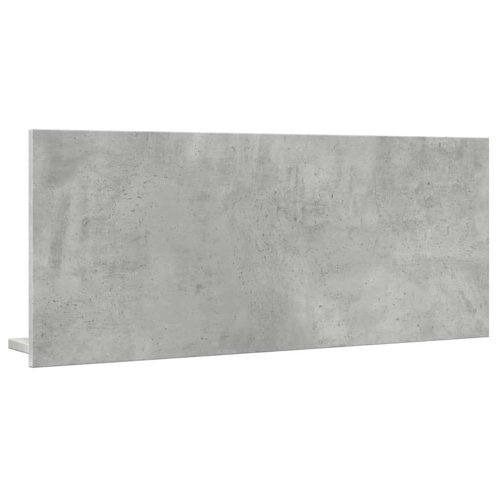 vidaXL Dulap baie cu oglindă, gri beton, 90x11x37 cm, lemn prelucrat vidaXL Dulap baie cu oglindă, gri beton, 90x11x37 cm, lemn prelucrat