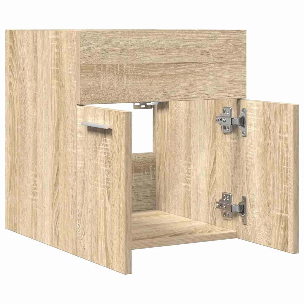 vidaXL Dulap chiuvetă baie, stejar sonoma 41x38,5x46 cm lemn prelucrat vidaXL Dulap chiuvetă baie, stejar sonoma 41x38,5x46 cm lemn prelucrat