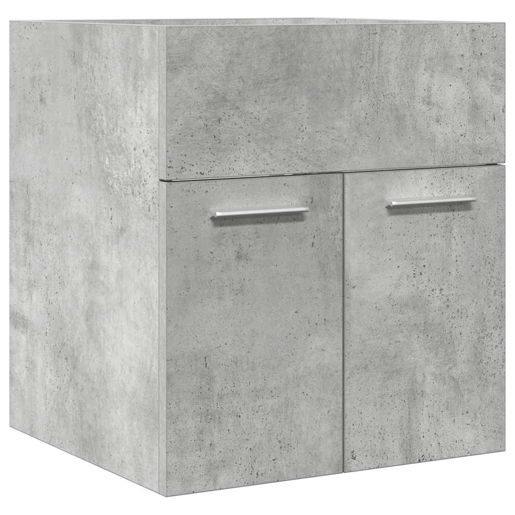 vidaXL Dulap de chiuvetă baie, gri beton 41x38,5x46 cm lemn prelucrat vidaXL Dulap de chiuvetă baie, gri beton 41x38,5x46 cm lemn prelucrat
