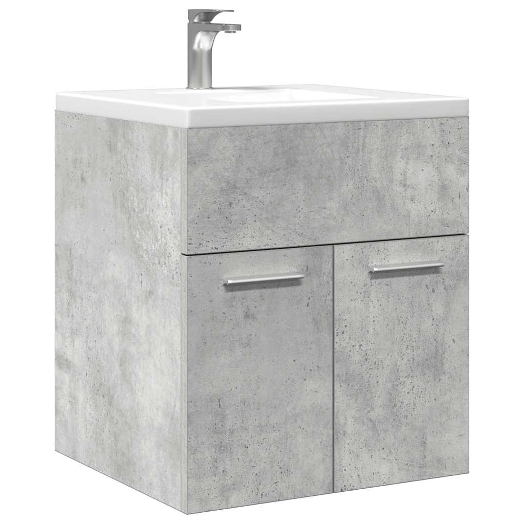 vidaXL Dulap de chiuvetă baie, gri beton 41x38,5x46 cm lemn prelucrat vidaXL Dulap de chiuvetă baie, gri beton 41x38,5x46 cm lemn prelucrat