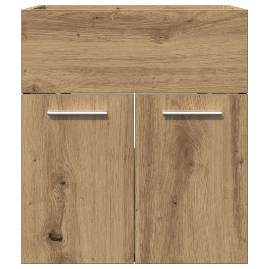 vidaXL Dulap chiuvetă baie, stejar artizanal 41x38,5x46 cm lemn vidaXL Dulap chiuvetă baie, stejar artizanal 41x38,5x46 cm lemn