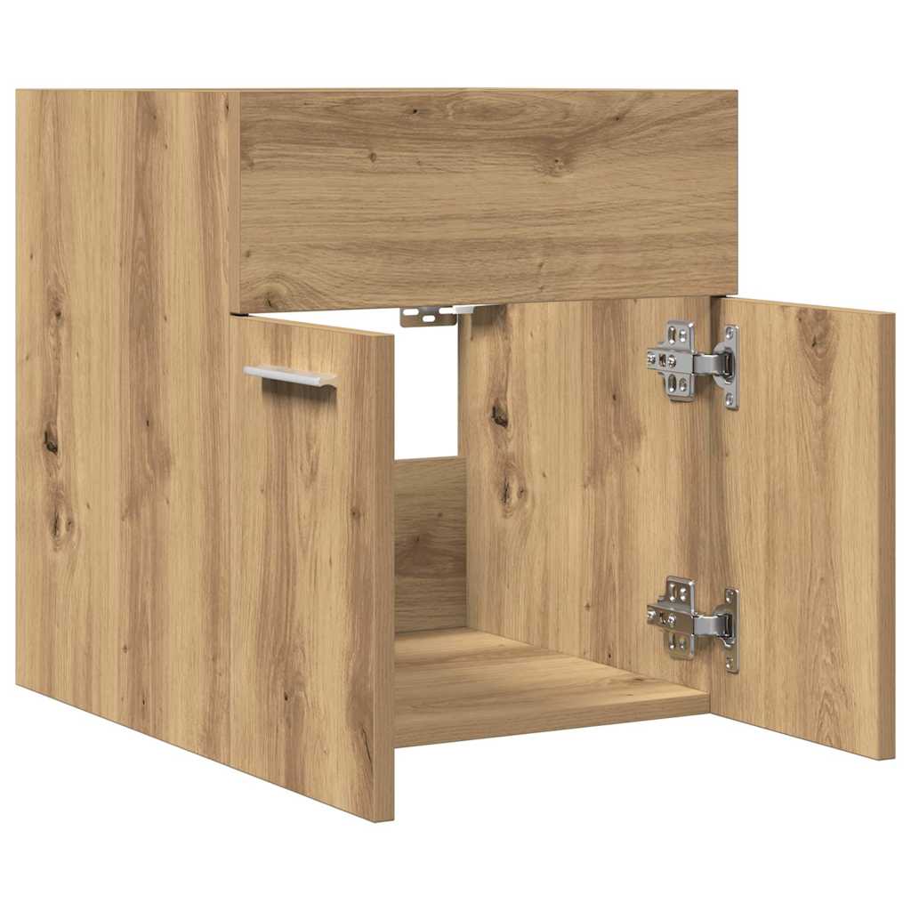 vidaXL Dulap chiuvetă baie, stejar artizanal 41x38,5x46 cm lemn vidaXL Dulap chiuvetă baie, stejar artizanal 41x38,5x46 cm lemn