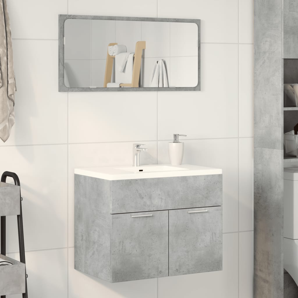 vidaXL Dulap de chiuvetă, gri beton, 60x38,5x46 cm, PAL vidaXL Dulap de chiuvetă, gri beton, 60x38,5x46 cm, PAL