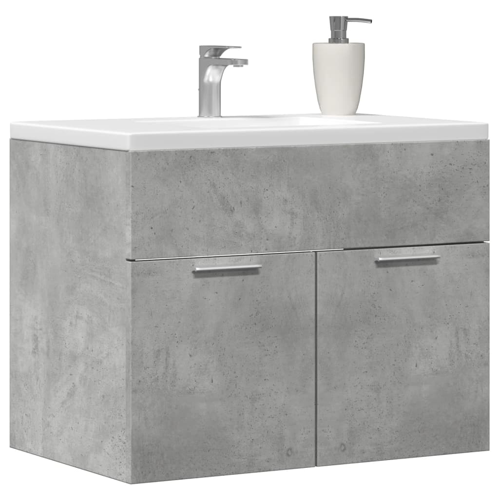 vidaXL Dulap de chiuvetă, gri beton, 60x38,5x46 cm, PAL vidaXL Dulap de chiuvetă, gri beton, 60x38,5x46 cm, PAL