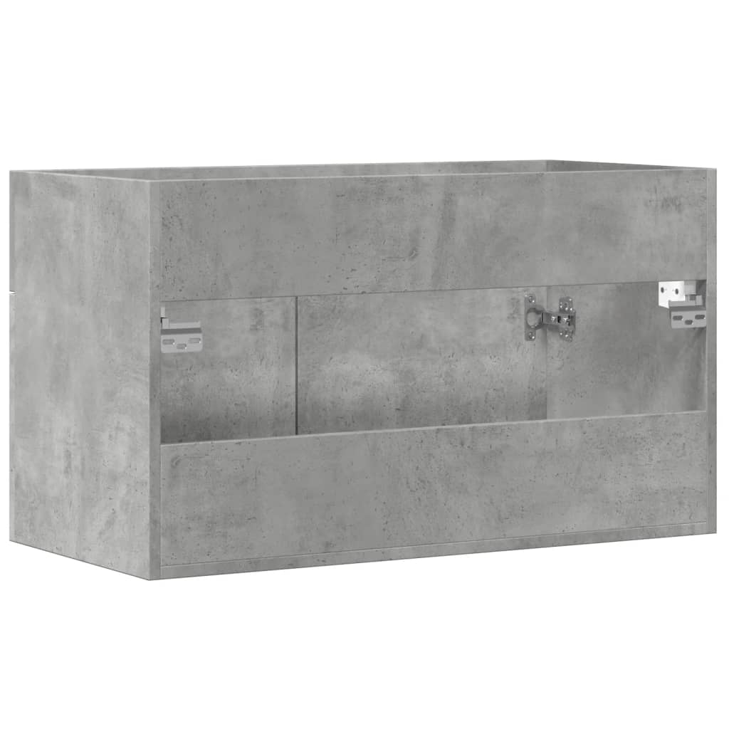 vidaXL Dulap de chiuvetă, gri beton, 80x38,5x46 cm, PAL vidaXL Dulap de chiuvetă, gri beton, 80x38,5x46 cm, PAL