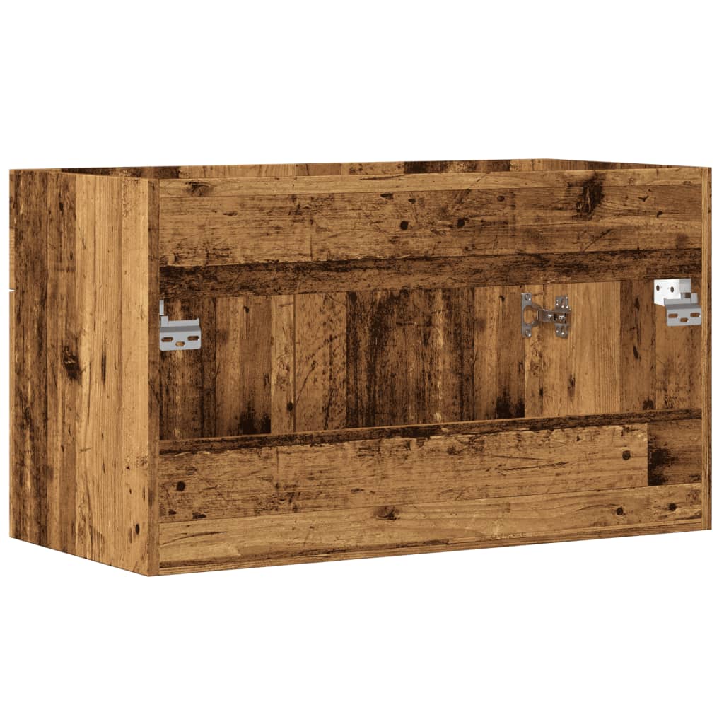 vidaXL Dulap chiuvetă baie, lemn vechi 90x38,5x46 cm lemn prelucrat vidaXL Dulap chiuvetă baie, lemn vechi 90x38,5x46 cm lemn prelucrat