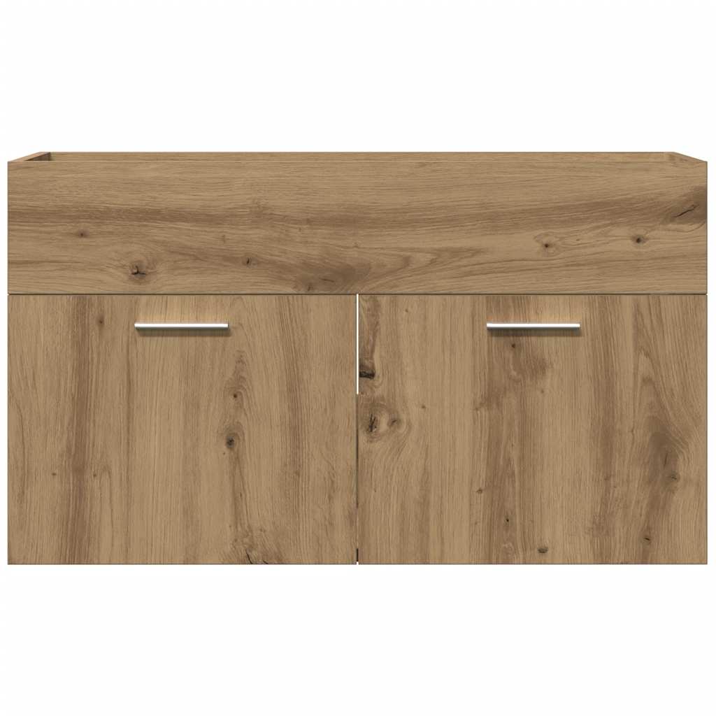 vidaXL Dulap chiuvetă baie, stejar artizanal 90x38,5x46 cm lemn