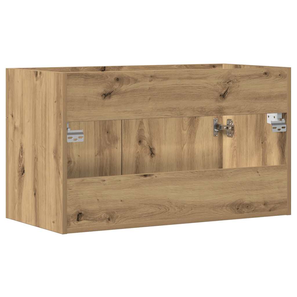 vidaXL Dulap chiuvetă baie, stejar artizanal 90x38,5x46 cm lemn