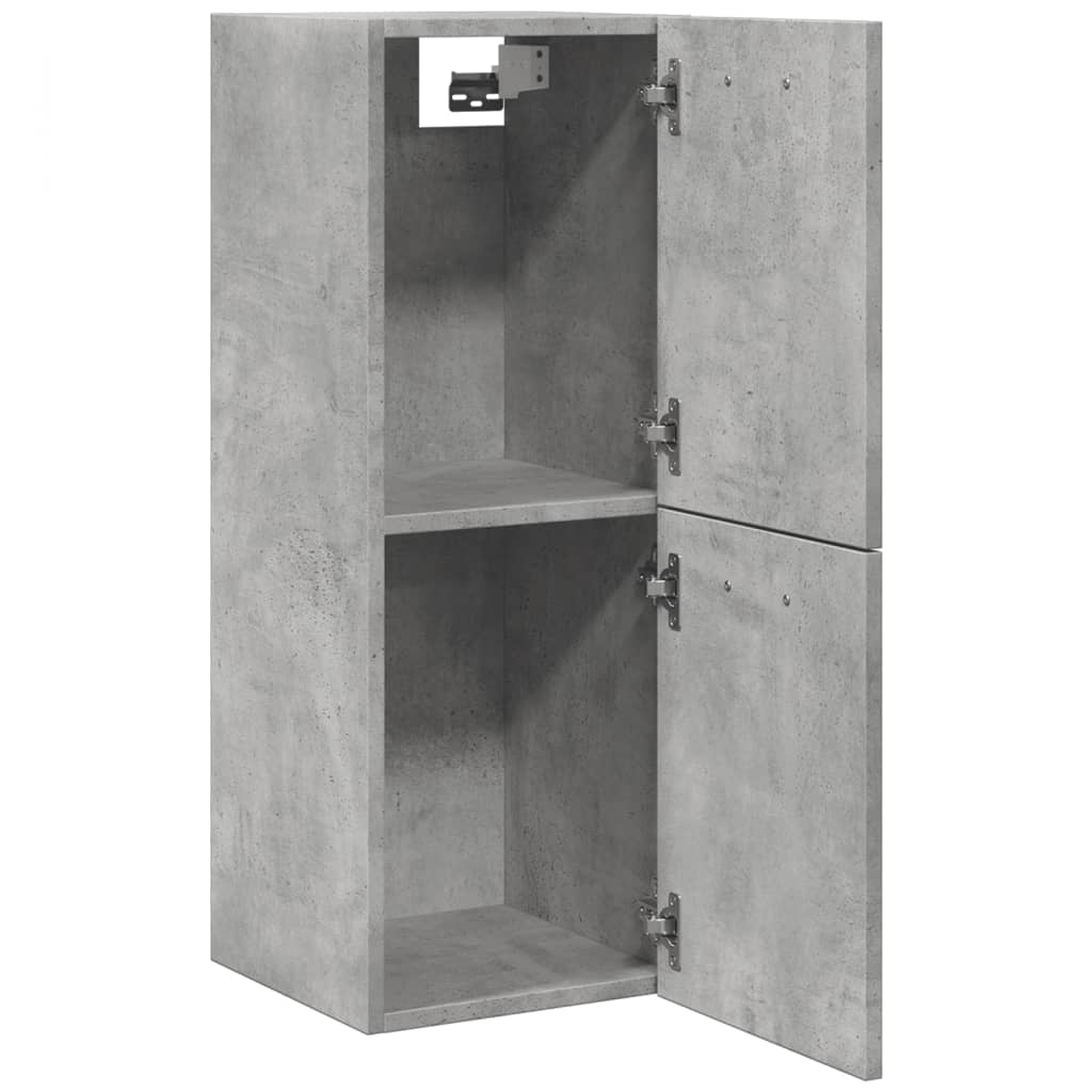 vidaXL Dulap suspendat de baie, gri beton, 30x30x80 cm, lemn prelucrat vidaXL Dulap suspendat de baie, gri beton, 30x30x80 cm, lemn prelucrat