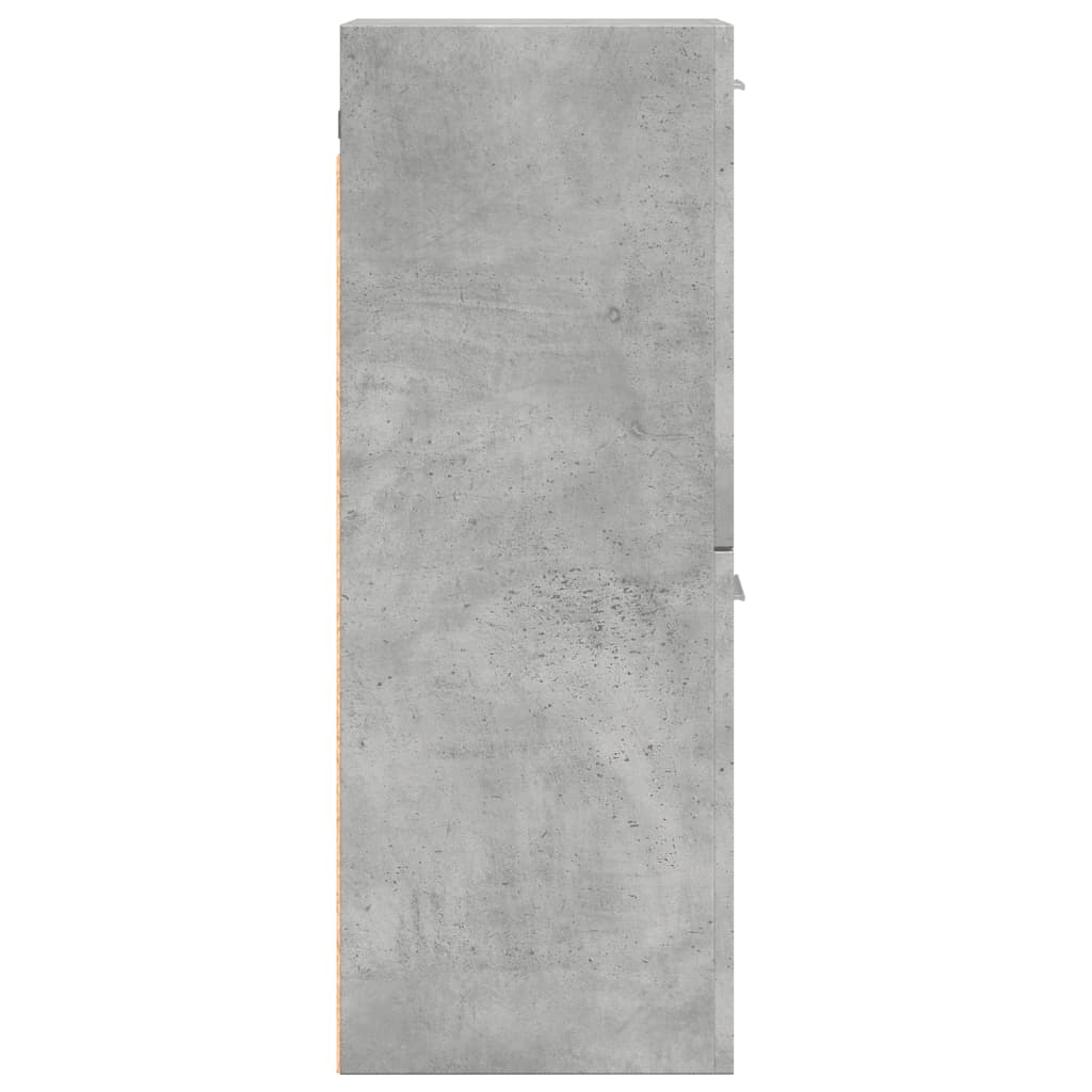 vidaXL Dulap suspendat de baie, gri beton, 30x30x80 cm, lemn prelucrat vidaXL Dulap suspendat de baie, gri beton, 30x30x80 cm, lemn prelucrat