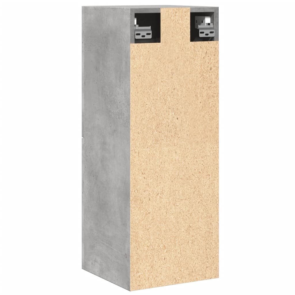 vidaXL Dulap suspendat de baie, gri beton, 30x30x80 cm, lemn prelucrat vidaXL Dulap suspendat de baie, gri beton, 30x30x80 cm, lemn prelucrat