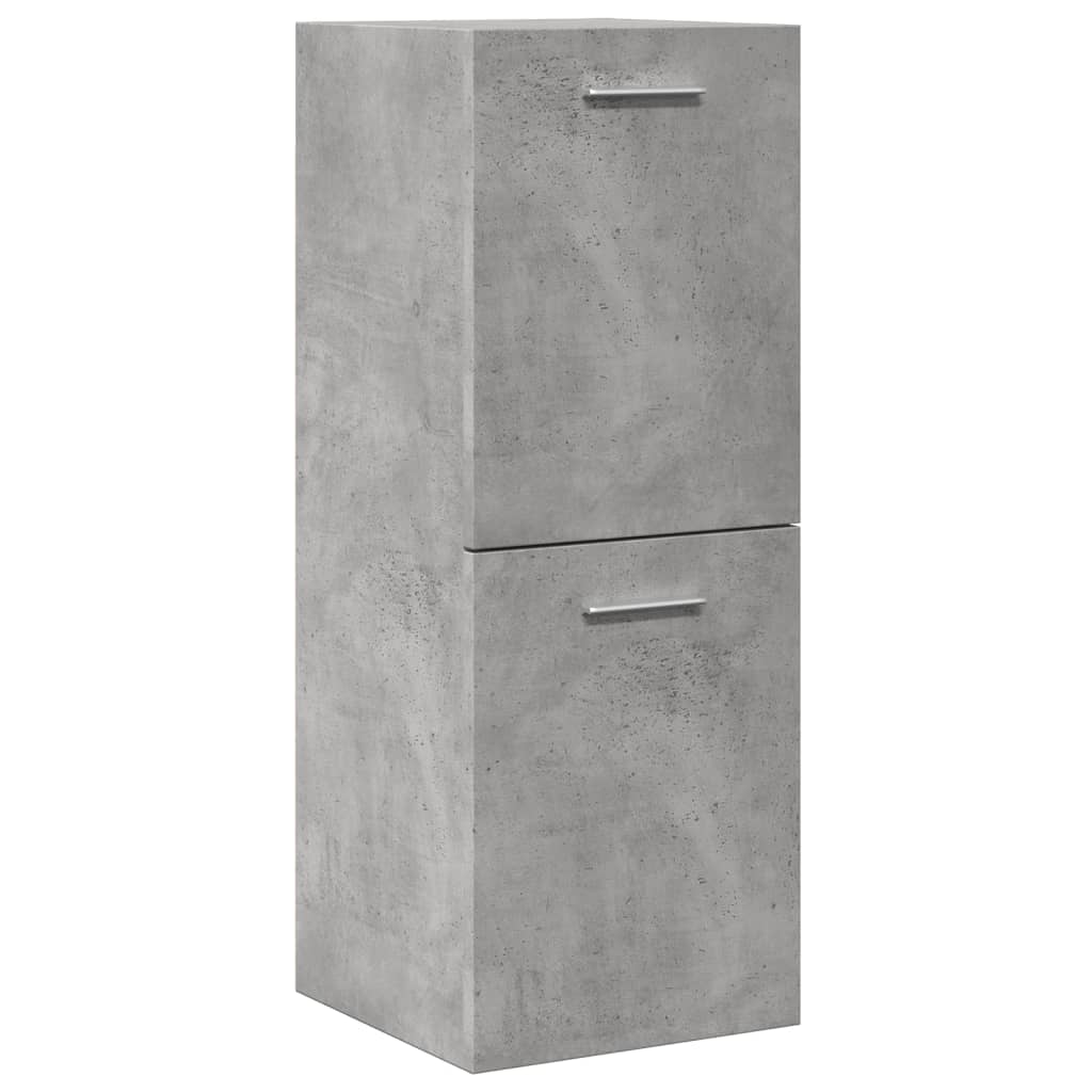 vidaXL Dulap suspendat de baie, gri beton, 30x30x80 cm, lemn prelucrat vidaXL Dulap suspendat de baie, gri beton, 30x30x80 cm, lemn prelucrat
