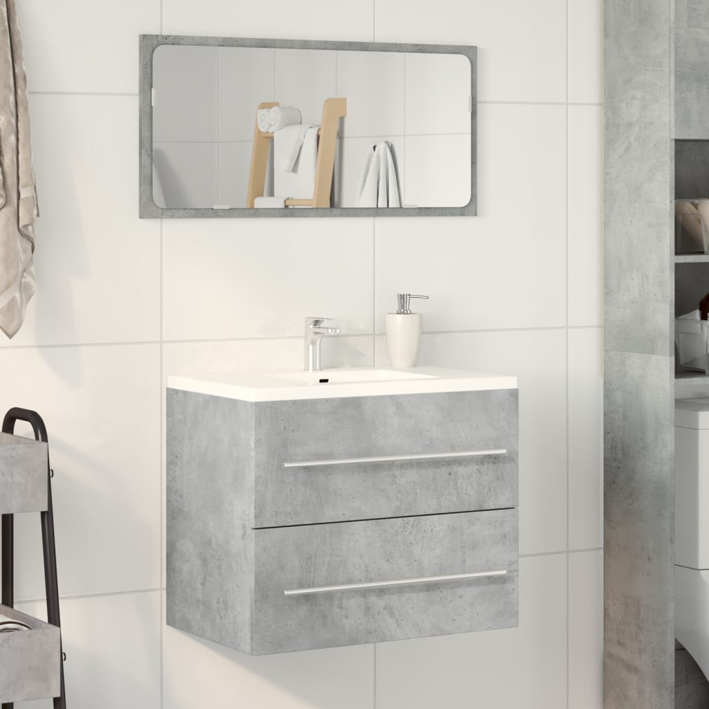 vidaXL Dulap de chiuvetă, gri beton, 60x38,5x48 cm, PAL vidaXL Dulap de chiuvetă, gri beton, 60x38,5x48 cm, PAL