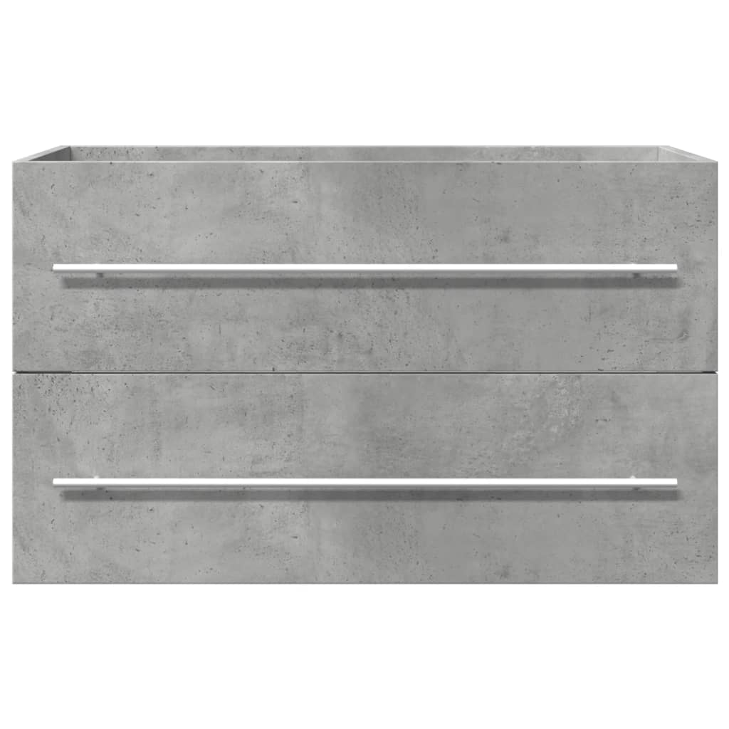 vidaXL Dulap de chiuvetă gri beton 80x38,5x48 cm lemn prelucrat vidaXL Dulap de chiuvetă gri beton 80x38,5x48 cm lemn prelucrat