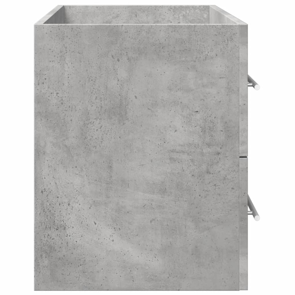 vidaXL Dulap de chiuvetă gri beton 80x38,5x48 cm lemn prelucrat vidaXL Dulap de chiuvetă gri beton 80x38,5x48 cm lemn prelucrat