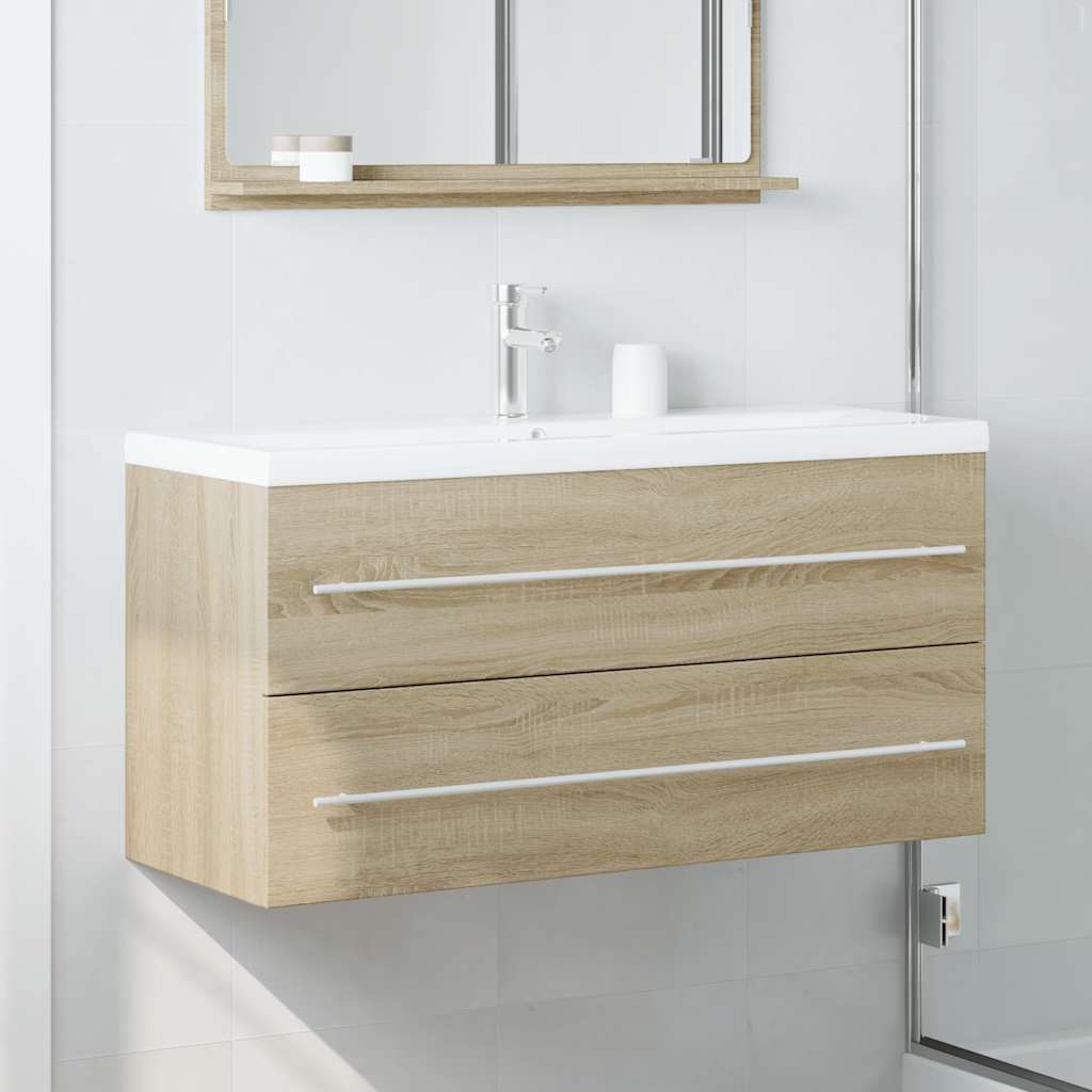 vidaXL Dulap de chiuvetă, stejar Sonoma, 100x38,5x48 cm, PAL