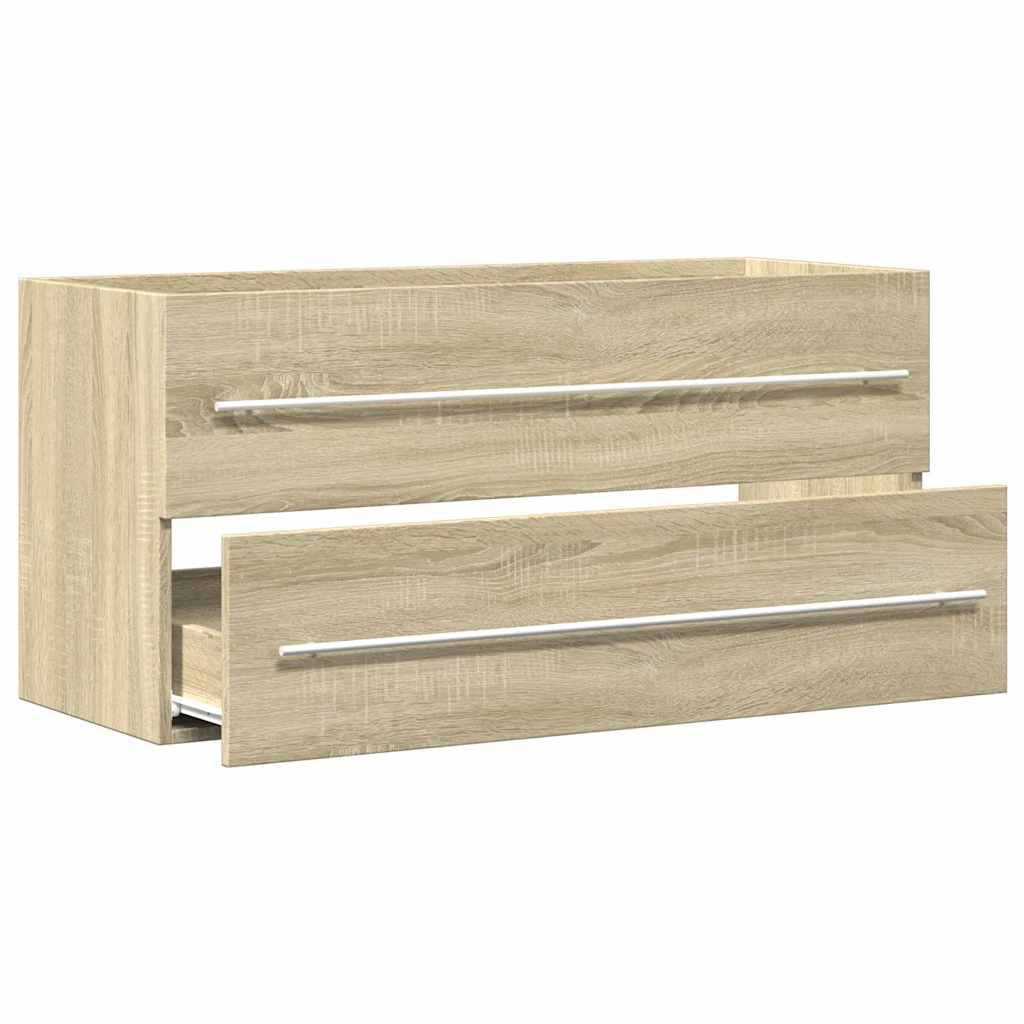 vidaXL Dulap de chiuvetă, stejar Sonoma, 100x38,5x48 cm, PAL