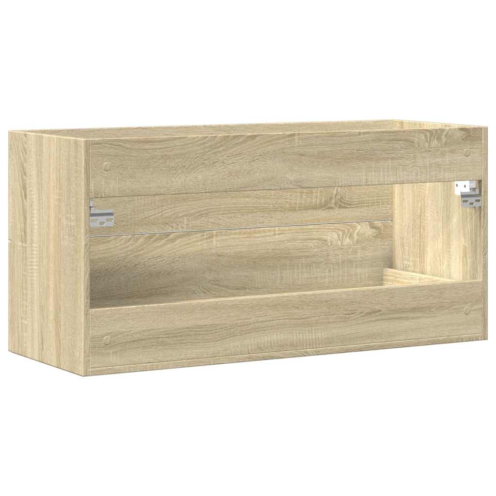 vidaXL Dulap de chiuvetă, stejar Sonoma, 100x38,5x48 cm, PAL