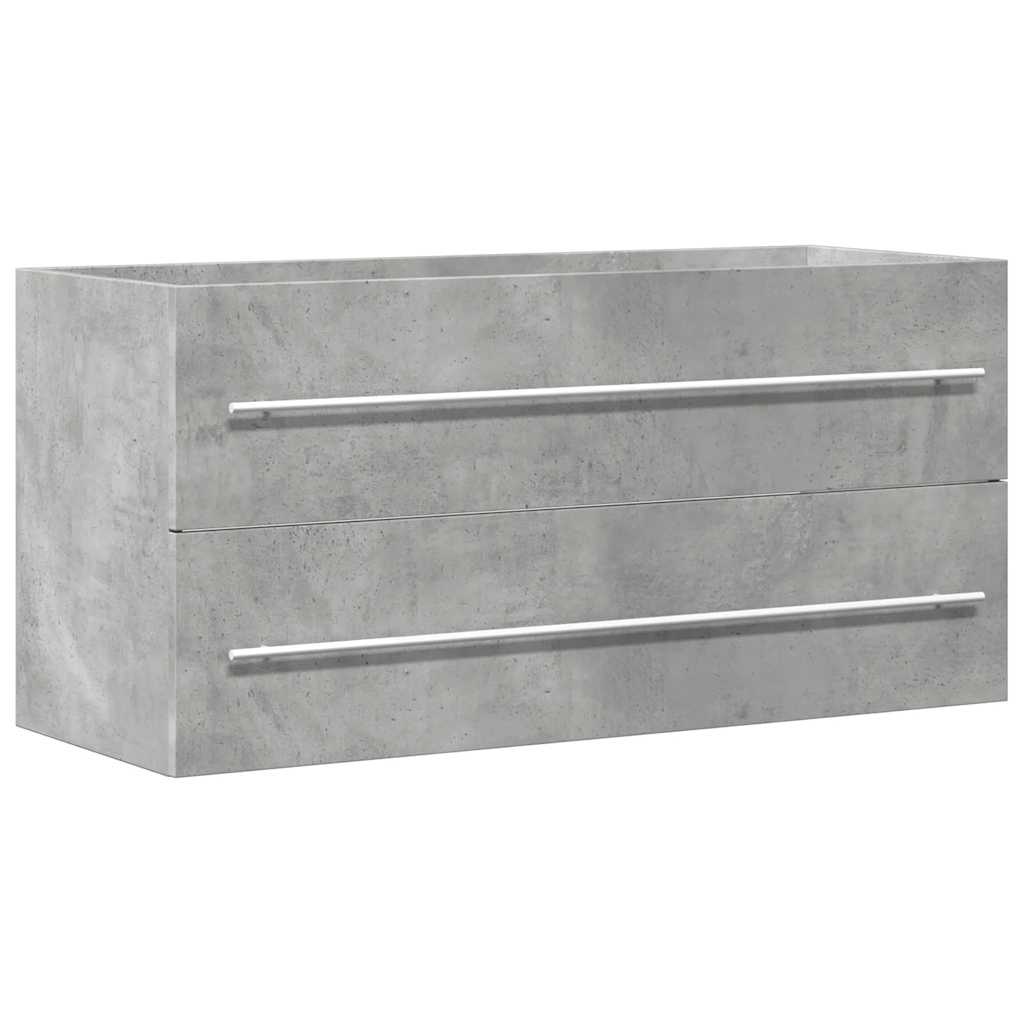 vidaXL Dulap de chiuvetă, gri beton, 100x38,5x48 cm, PAL vidaXL Dulap de chiuvetă, gri beton, 100x38,5x48 cm, PAL