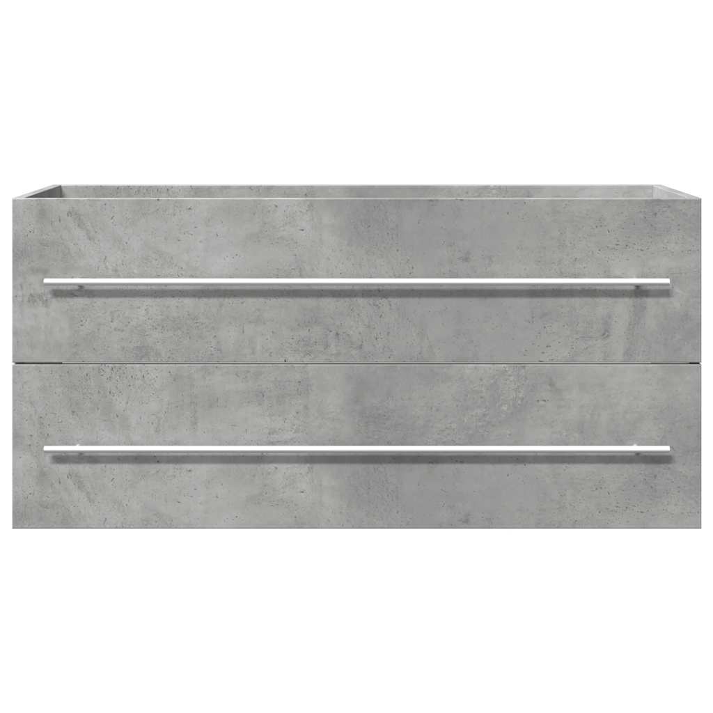 vidaXL Dulap de chiuvetă, gri beton, 100x38,5x48 cm, PAL vidaXL Dulap de chiuvetă, gri beton, 100x38,5x48 cm, PAL