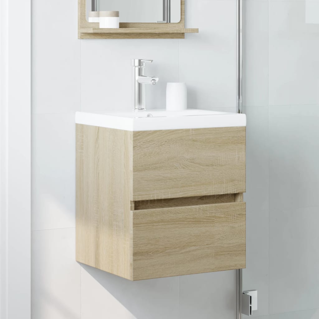 vidaXL Dulap de chiuvetă, stejar Sonoma, 41x38,5x45 cm, PAL vidaXL Dulap de chiuvetă, stejar Sonoma, 41x38,5x45 cm, PAL
