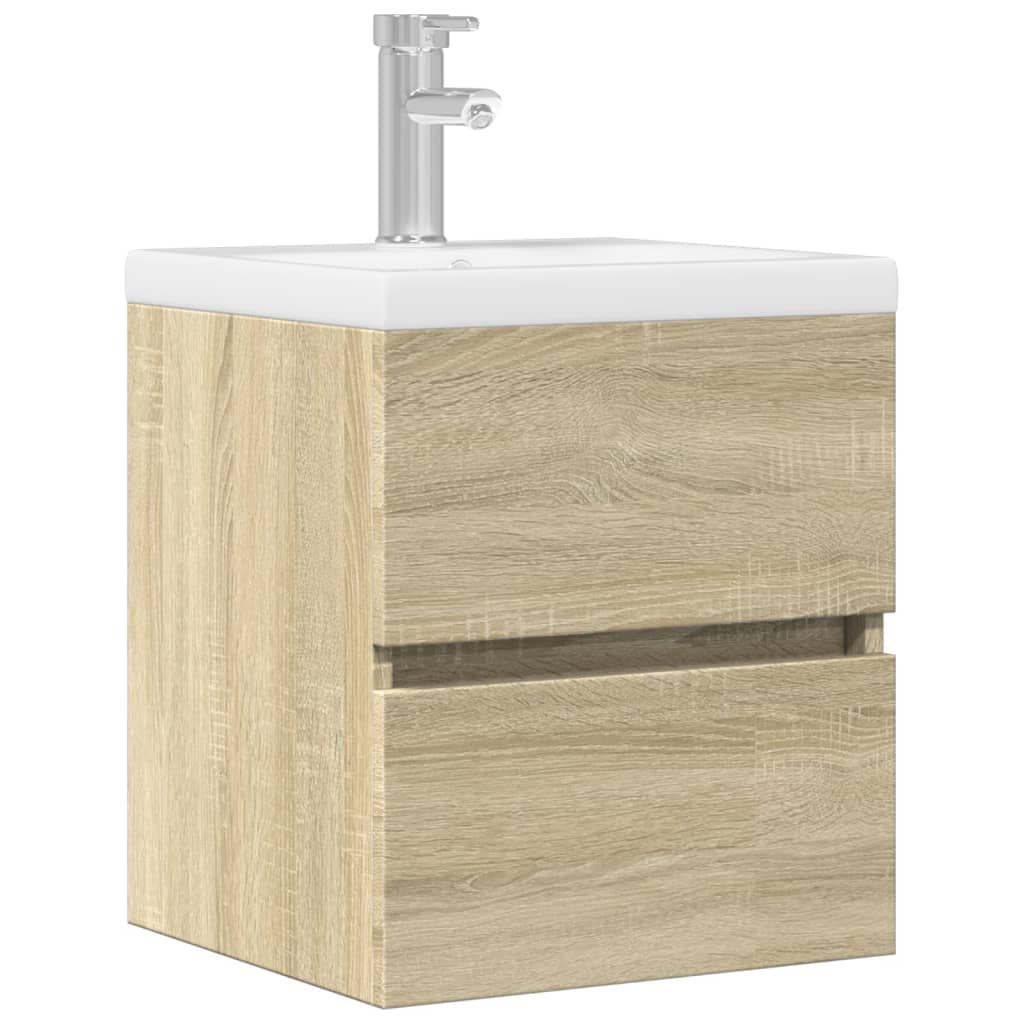 vidaXL Dulap de chiuvetă, stejar Sonoma, 41x38,5x45 cm, PAL vidaXL Dulap de chiuvetă, stejar Sonoma, 41x38,5x45 cm, PAL