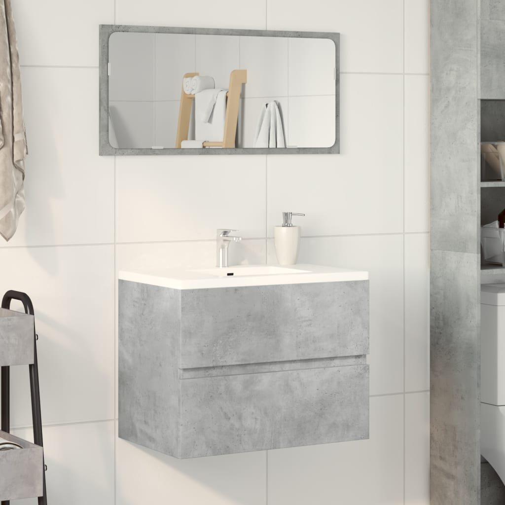 vidaXL Dulap pentru baie, gri beton, 60x38,5x45 cm, lemn prelucrat vidaXL Dulap pentru baie, gri beton, 60x38,5x45 cm, lemn prelucrat