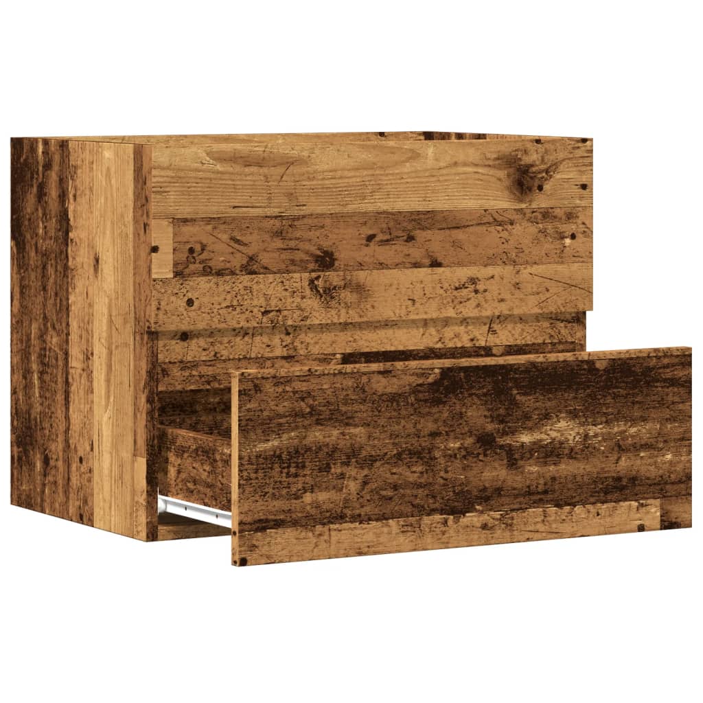 vidaXL Dulap pentru baie, lemn vechi, 60x38,5x45 cm, lemn prelucrat vidaXL Dulap pentru baie, lemn vechi, 60x38,5x45 cm, lemn prelucrat